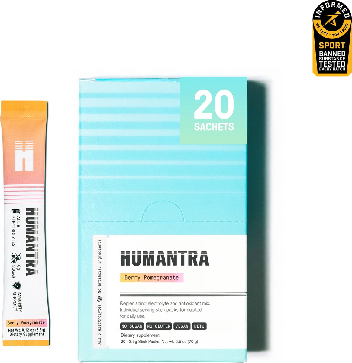Goedkoopste HUMANTRA Berry Pomegranate (electrolytes