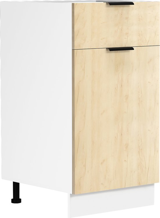 VCM Küchenschrank Breite 40 cm Schublade Unterschrank Küche Küchenmöbel Fasola