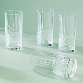 Brillante Hi-Ball Tumblers 370 ml Set of 6 - Elegant Glassware Collection