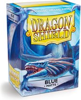 100 pochettes Dragon Shield MATTE Blue Cartes de taille standard
