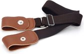 Zwart Gespvrije Riem voor Kinderen - Zonder Gesp - Elastische Broekriem - Stretch - Kids