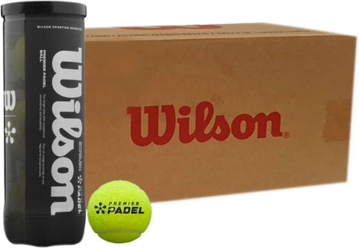 Boîte de 24 balles de padel Wilson Premier Speed dans une boîte | Pádel