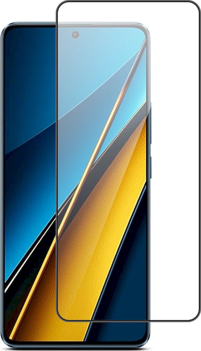 Mobigear Screenprotector geschikt voor POCO X6 Glazen | Mobigear Premium Screenprotector - Case Friendly - Zwart