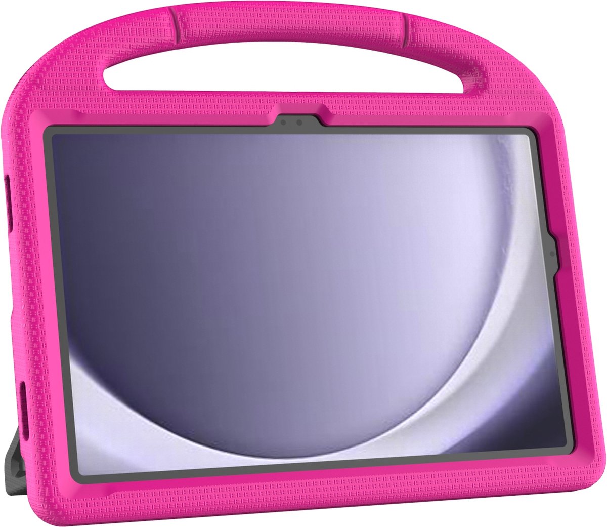 Tablet Kinderhoes geschikt voor Samsung Galaxy Tab A9+ PLUS hoes - A11+ PLUS kinderen – hoesje – beschermhoes – kindhoes - ingebouwde screenprotector | Roze