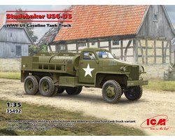 ICM Modelbouwpakket Militaire voertuigen - 35492 Studebaker US6-U5 - Amerikaanse Benzinetankwagen WWII Plastic - 1:35 - Modelbouw