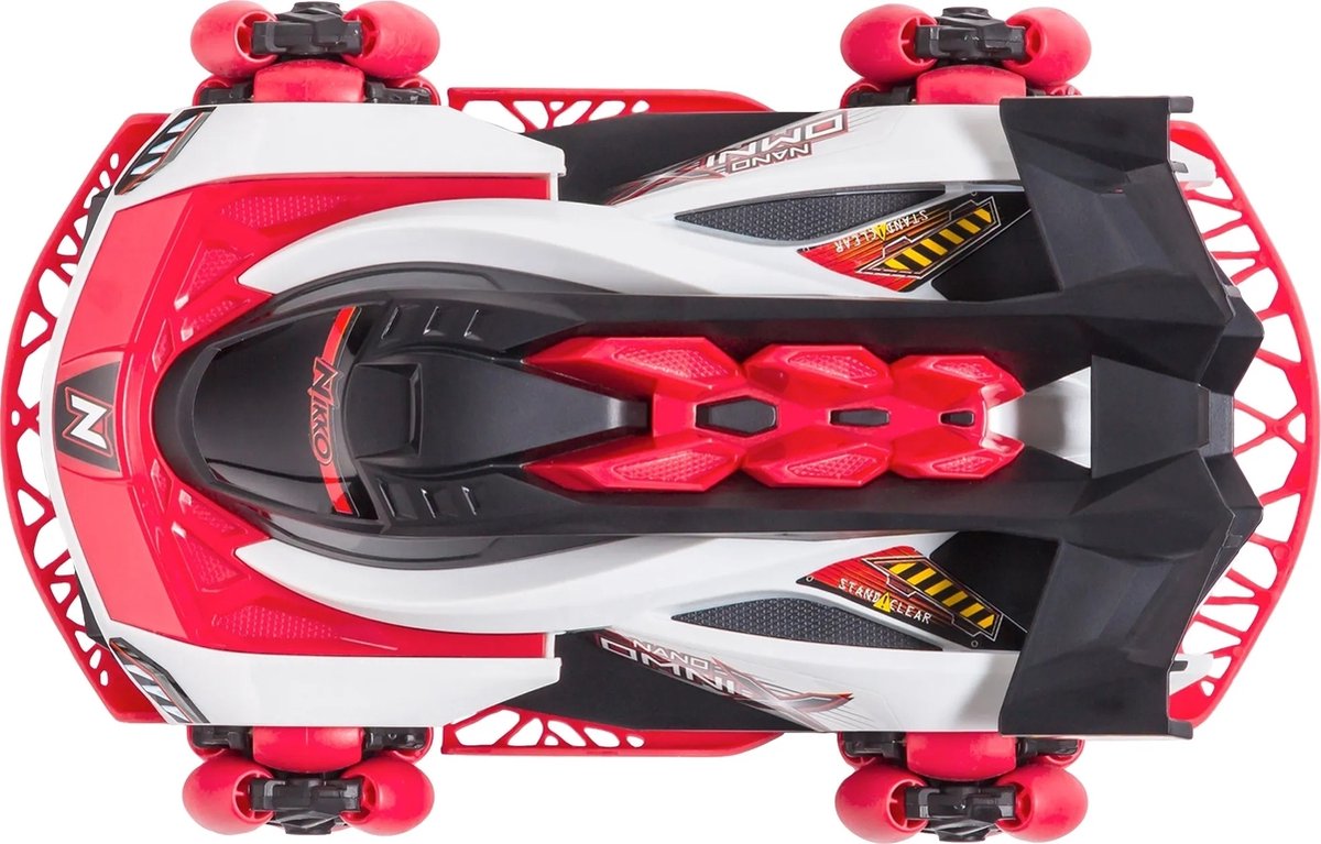 Nikko RC Auto Nano Omni X Galactic Rood Bestuurbare Auto - 14km/h - Spint 360 Graden & Coole Stunts - vanaf 6 Jaar- 20 cm — afbeelding 3