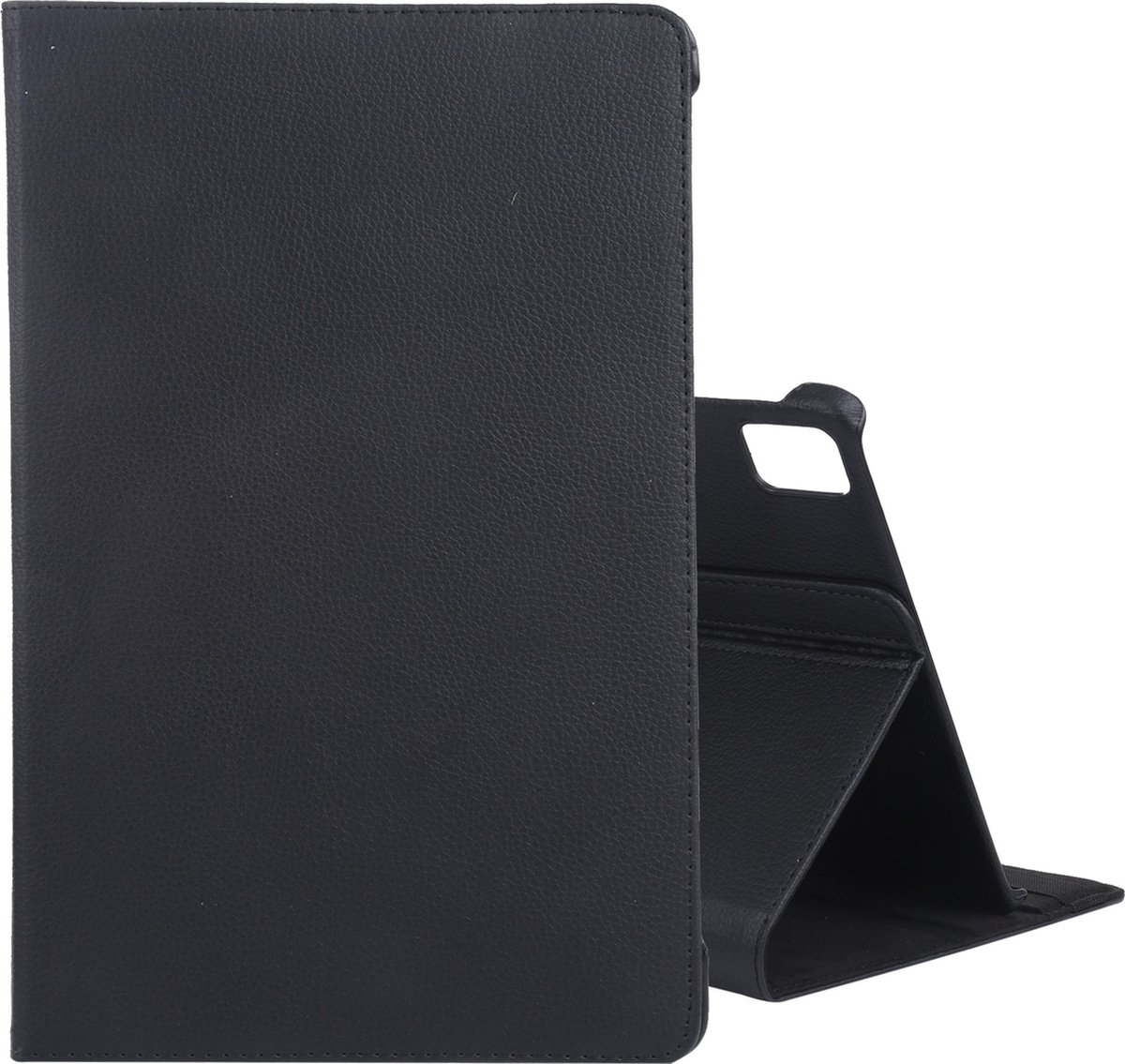 Mobigear Tablethoes geschikt voor Apple iPad Air 11 Inch (2024) Hoes | Mobigear DuoStand Draaibare Bookcase - Zwart