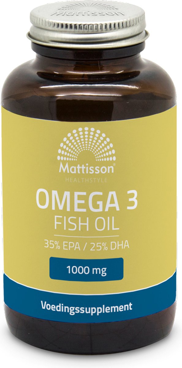 Goedkoopste Mattisson - Omega 3 Visolie - 35 EPA 25 DHA - Vitamine E - Supplement - 90 Capsules
