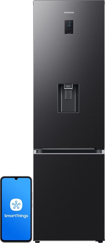 Samsung koel-vriescombinatie RB38C650EB1 59,5 cm energielabel E bodemvriezer waterdispenser LED-display