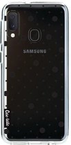 Casetastic Softcover Samsung Galaxy A20e (2019) - Pin Points Polka Black Transparent