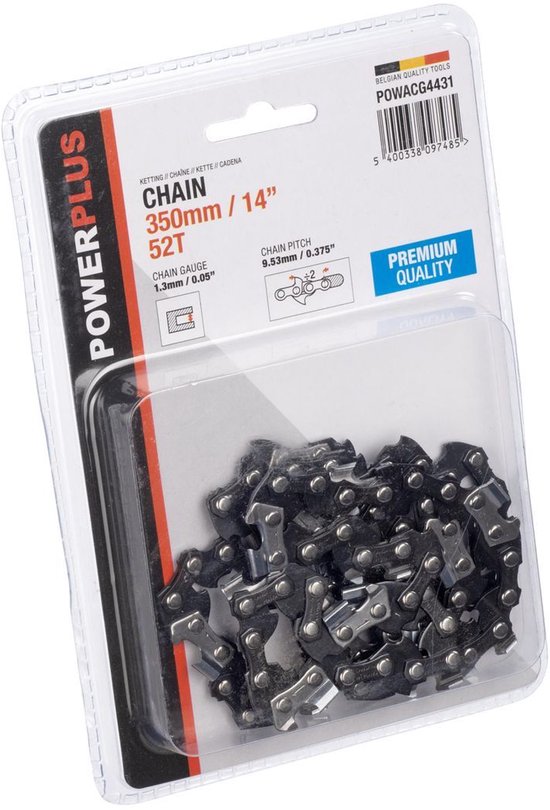 Powerplus - POWACG4431 - Ketting - 14" - 350mm - 52T - Premium van Powerplus — afbeelding 2