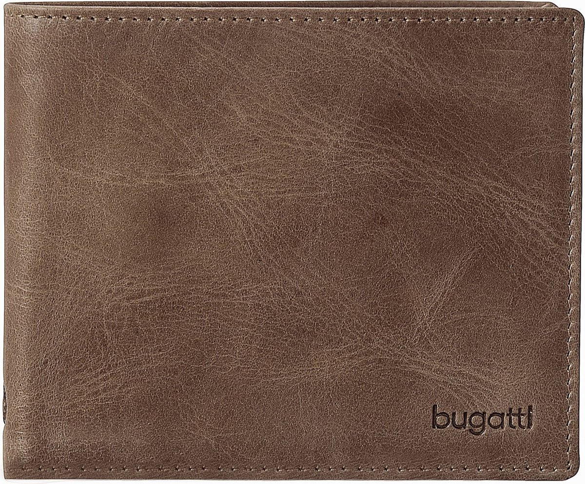 Bugatti Volo portemonnee leer 12 cm - Jongens - Horizontaal - braun