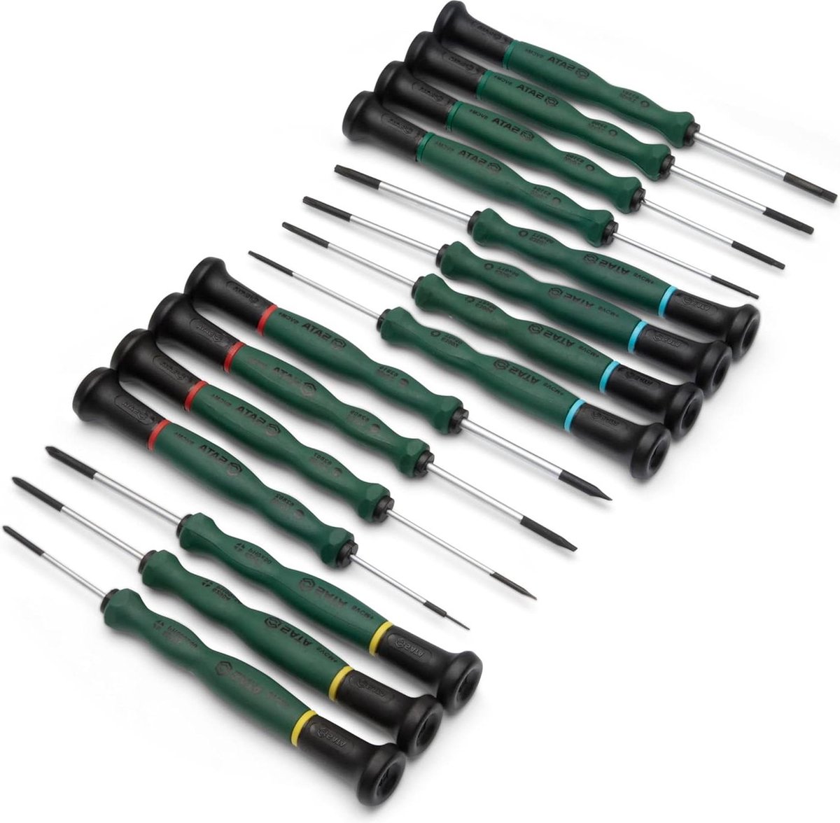 15-delige Master Precision schroevendraaierset - technici of juweliers - ergonomische handgrepen - draagtas