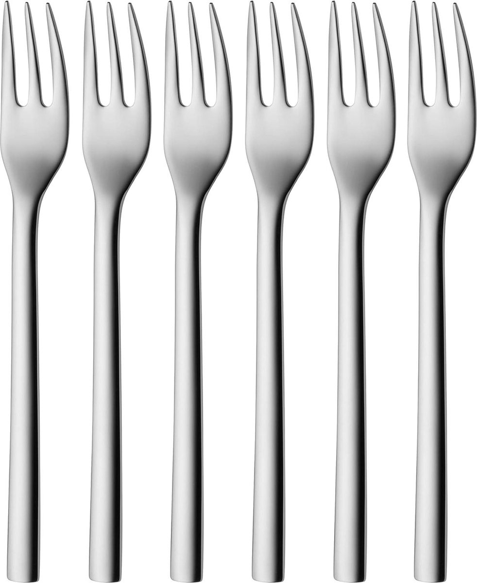 Taartvorkjes 6-delig 16 cm Voor 6 personen Cromargan Vaatwasmachinebestendig Geschenkverpakking Gebaksvorkjes