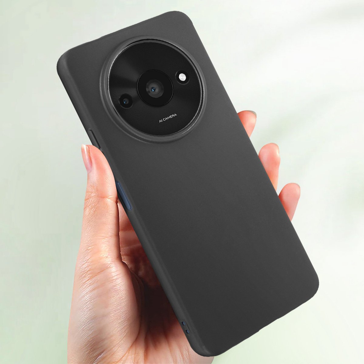 Mayaxess, Hoes voor Xiaomi Redmi A3 Flexibele bescherming, Zwart