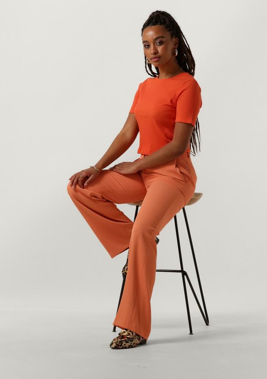 Another Label Elyne T-shirt S/s Tops & T-shirts Dames - Shirt - Oranje - Maat XS