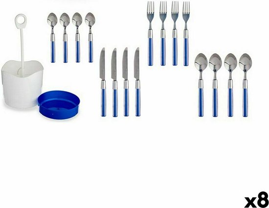 EXZACT Bestekset 20 pcs/plat roestvrij staal - incl. dinermes x 4, dinervork x 4, saladevork x 4, tafellepel x 4, theelepel x 4 - voor dagelijks gebruik, eenvoudig stevig, duurzaam