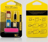 5 in 1 Nano Sim Card Adapters + Regular & Micro Sim iPhone