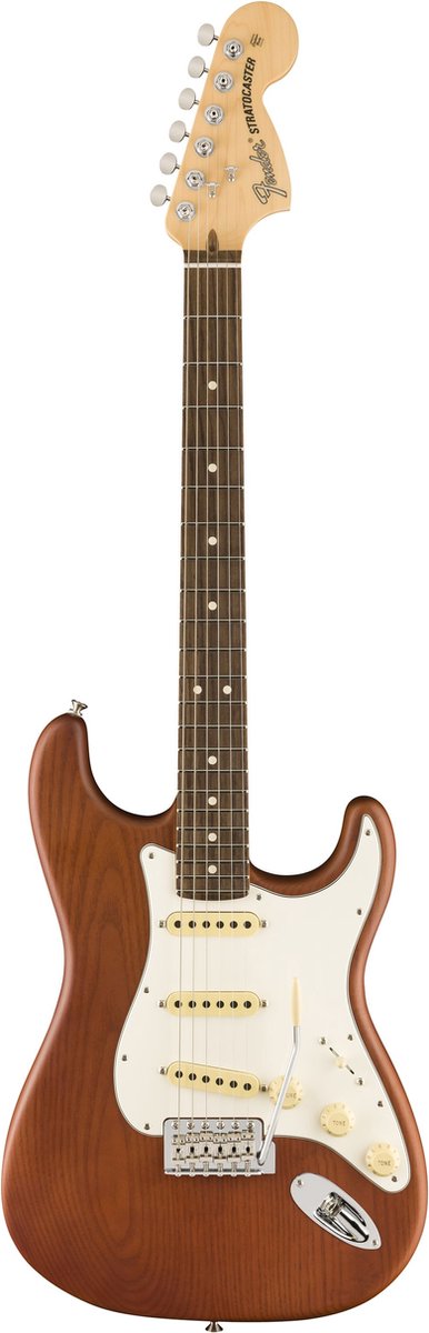 Fender LTD American Performer Timber Stratocaster, Mocha RW - Elektrische gitaar - bruin