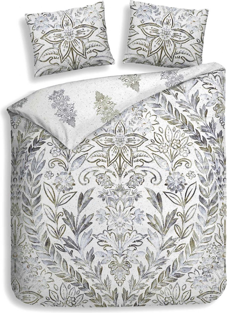 Heckettlane Ibernia Dekbedovertrek - Tweepersoons - Bamboe - 200x200-220cm - Wit