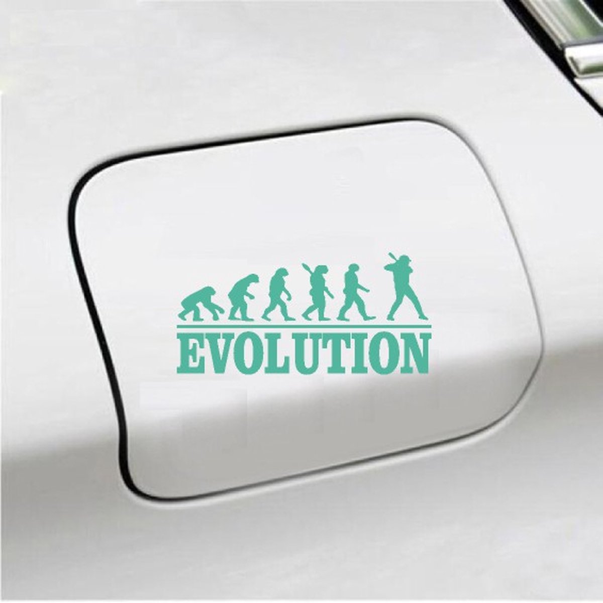 Bumpersticker - Evolution Honkbal - 20x9.3 - Mint