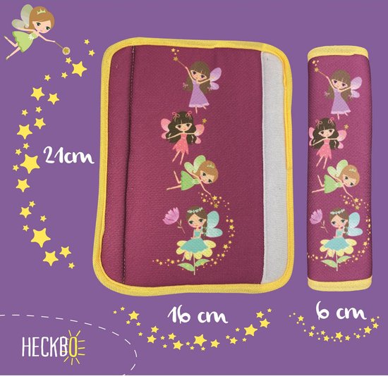 Gordelbeschermer - Feeën - 1 beschermer - Gordelhoes - Gordelkussen - voor baby's of kinderen van Huggy Things — afbeelding 2