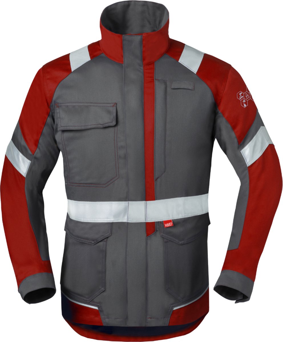 HAVEP Jack dames 5-Safety Image+ 50388 - Charcoal/Rood - XL