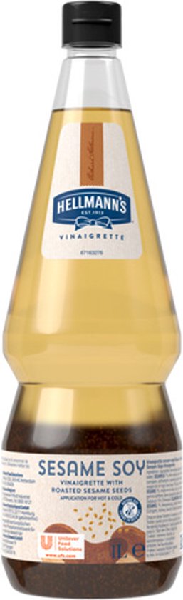 Foto: Hellmann s vinaigrette sesam en soja fles 1 liter