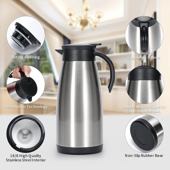 15 l dubbelwandige vacuüm roestvrij staal thermoskan voor koffie thee water drinken