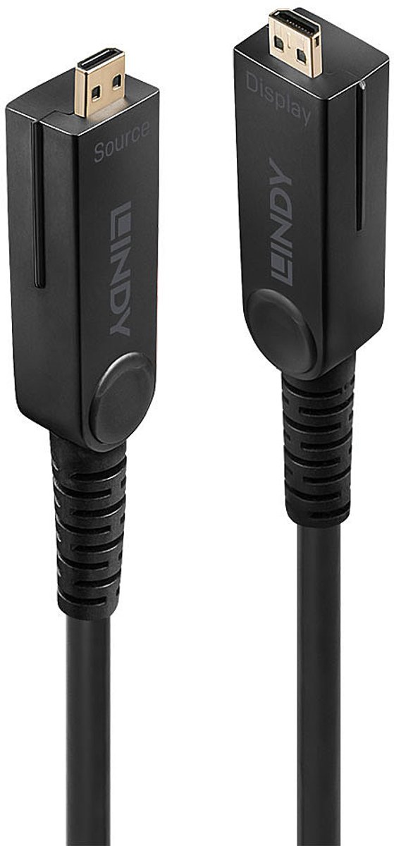 Lindy 38322 HDMI kabel 30 m HDMI Type D (Micro) Zwart
