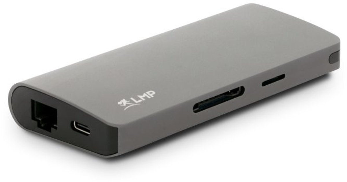 LMP 18641 laptop dock & poortreplicator USB 3.2 Gen 1 (3.1 Gen 1) Type-C Grijs