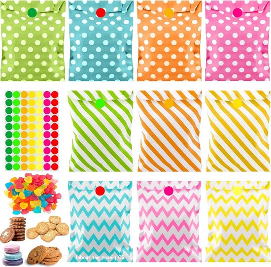 Popcornzakjes Set – 200 Stuks Papieren Mini Boxjes, Ideaal Voor Feestjes, Verjaardagen, Kerst En Popcornmachines