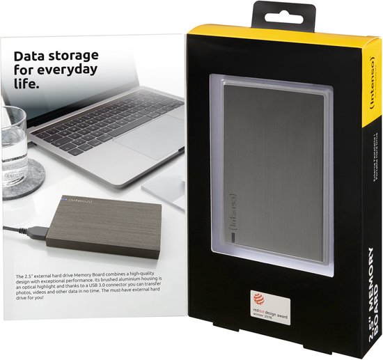 (Intenso) 2,5inch Memory Board 2 TB - Portable Externe HDD - 2TB - USB 3.0 Super Speed - aluminium van Merkloos — afbeelding 5
