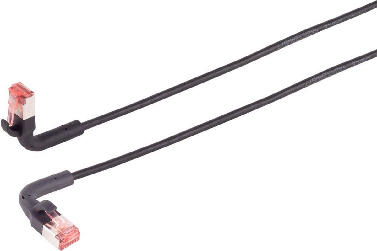 FTP CAT6A 10 Flexline Gigabit Netwerkkabel - CU - Buigbare connector - LSZH - 1,5 meter - Zwart