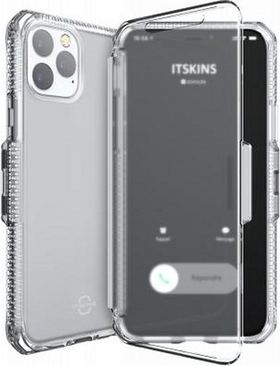 Itskins, Hoesje geschikt voor iPhone 11 Pro Max - Spectrum Vision Versterkt Folio, Transparant