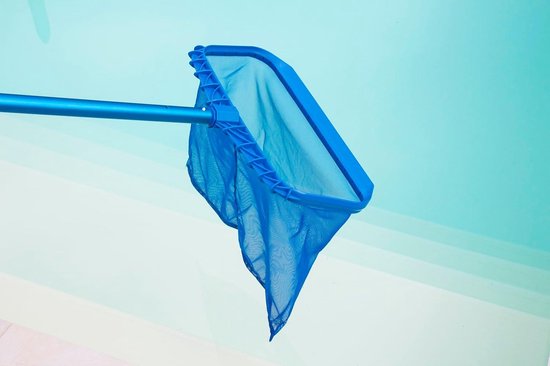 Schepnet - Bodemschepnet - Zwembad Reinigen - Versterkt Kunststof Frame - Diep Net - Blauw — afbeelding 2