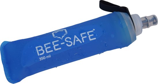 Soft Drink Bottles - blue - BEE SAFE -350ML- - flask - Soft Drink Bottles - zachte drinkfles - flexibele drinkfles - opvouwbare drinkfles van Merkloos — afbeelding 2