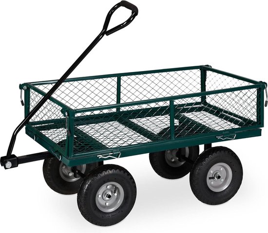 Bolderkar, met opklapbare zijwanden, Luchtbanden, Draagkracht 350 kg
