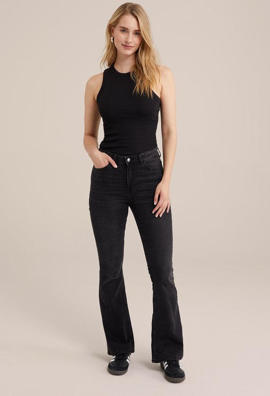 WE Fashion Débardeur femme côtelé