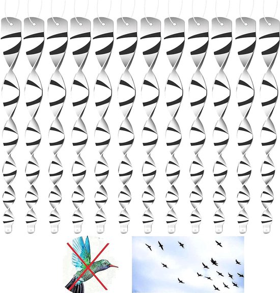 Relaxdays windspinner, set van 2, regenboog windspiraal, hangend, Hx: 130 x 20 cm, decoratie tuin & balkon, kleurrijk