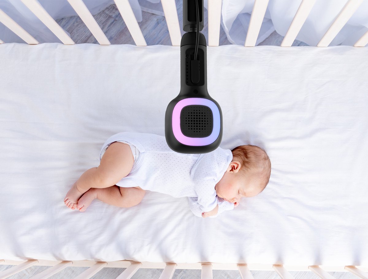 Afbeelding 3 van LUVION® Grand Elite 4 Connect Crib Black - Wifi Babyfoon met HD Camera én App - Premium Baby Monitor - Zwart