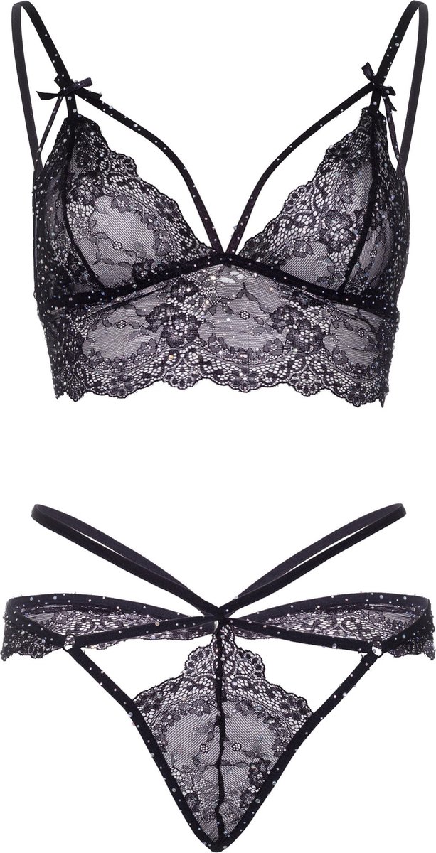 Strappy bralette and g-string