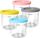 Creami Reservoir - 4 stuks ijsmachineaccessoires - compatibel met Ninja ijsmachine NC299EU NC300EU NC301EU (NC300 4 stuks)