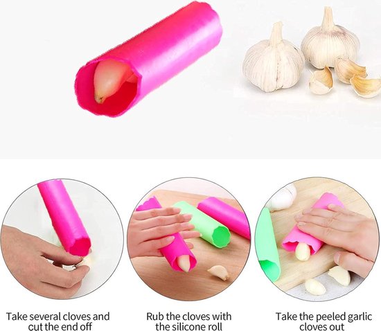 Knoflook Twister voor Ginger Herb Nuts,Handmatige Knoflook Crusher, Knoflook Peeler Crusher Roerder, Knoflookpers Keukenmolen en Grinder,Gemakkelijk schoon te maken Keuken Creatieve Knoflookpers,4pcs