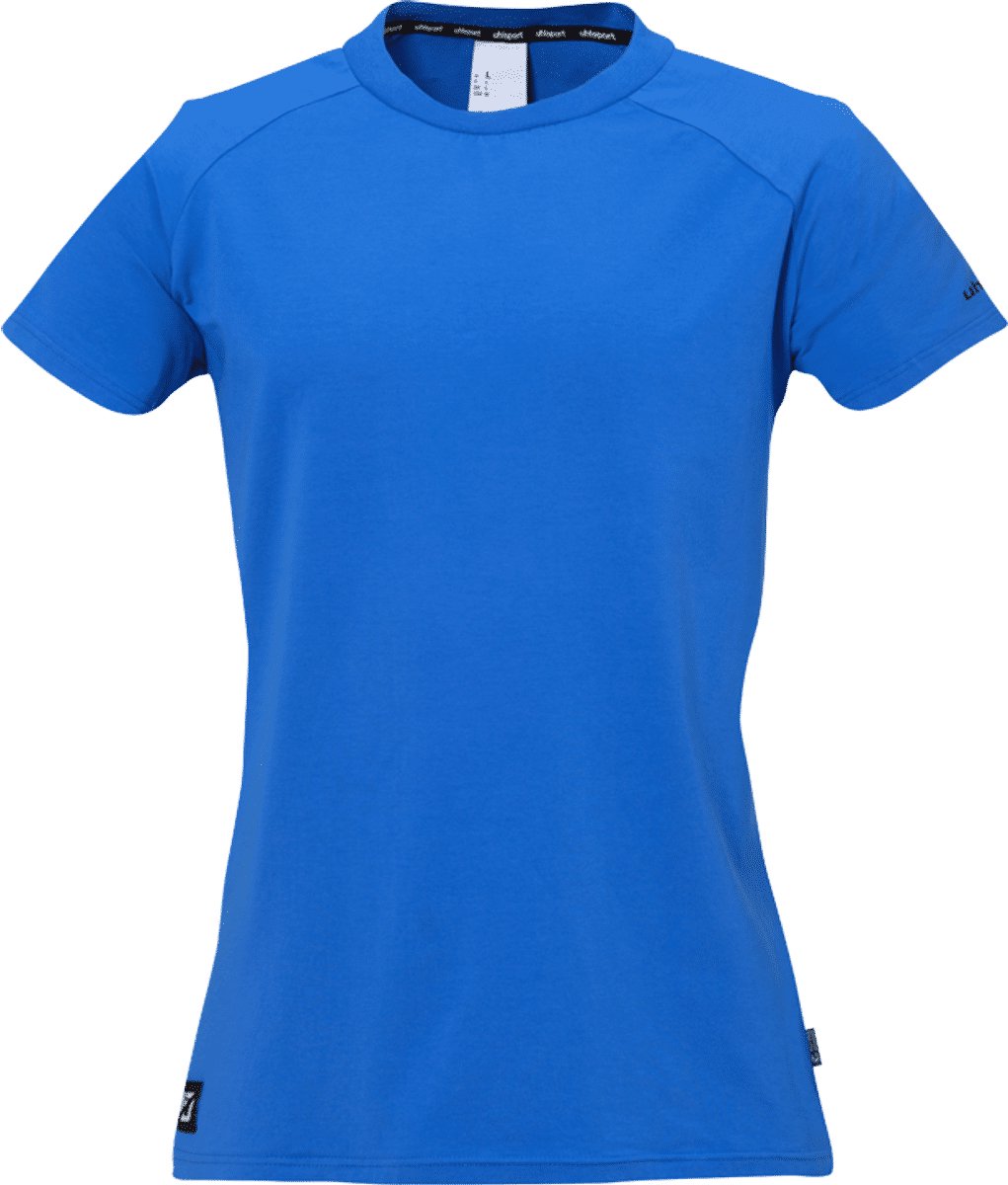 Uhlsport Id T-Shirt Dames - Azuurblauw / Zwart | Maat: XL