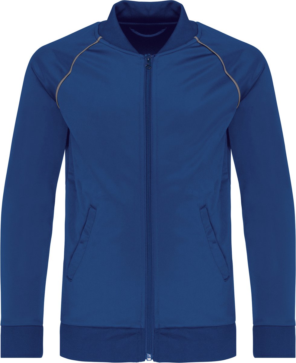 PROACT® Kindertrainingsjas met rits en biesje PA385 Dark Royal 8/10 years 8/10 ans Blauw