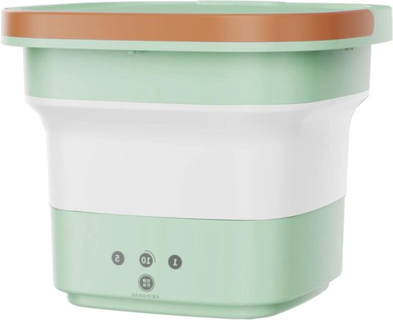 Mini machine à laver pliable 220 V - Machine à laver de camping avec essorage - Mini machine à laver avec panier de vidange - Machine à laver de voyage pour Sous-vêtements Chaussettes - vêtements de bébé - Mini machine à laver