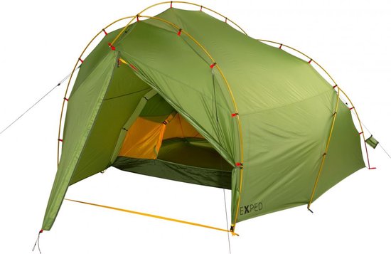 Exped Outer Space III Trekkerstent - Trekking Koepel Tent 3-persoons - Groen — afbeelding 2