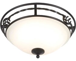 Elstead Lighting LED Plafondlamp Pembroke | 2X E27 Max 60W | Dimbaar | Black