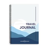 Travel journal – Reisdagboek – Vakantieboek – Travelers Notebook – Invulboek – Bullet journal – Planner – Blauw